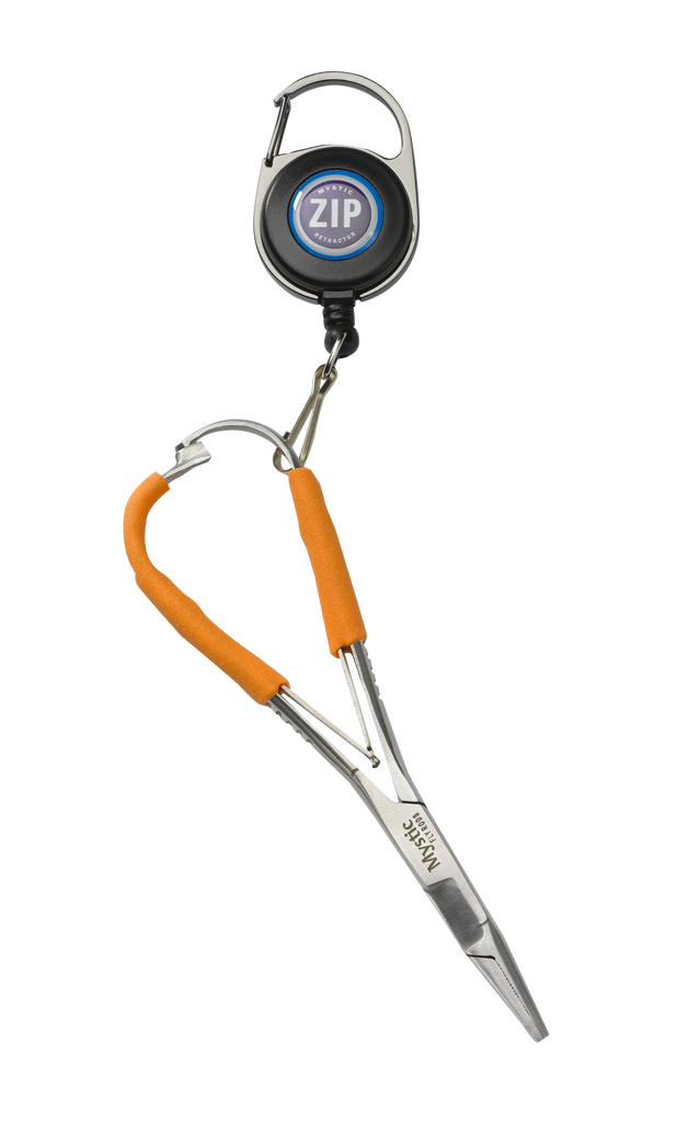 Fly Fishing Zinger Retractable Badge Holder with 23 inch Cord Heavy Duty  Fttings Retractor Tool Key Chain Reel Clip for Hiking Climbing